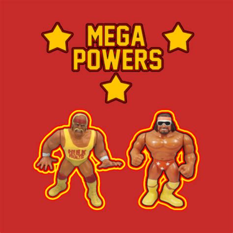 Mega Powers Hulk Hogan Randy Savage Hasbro Wrestling Action Figure Design T-Shirt - Mega Powers ...