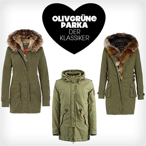 Olivgrüne Parka Sind Der Klassiker Im Herbst Und Natürlich Auch In