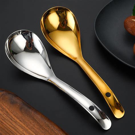 Oukeai Stainless Steel Spoon Serving Tool Hotel Serving Spoon