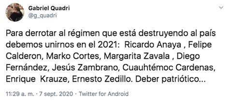 Calderón Krauze Zedillo Y Cárdenas La Curiosa Alianza Que Propuso Quadri Para Derrotar Al