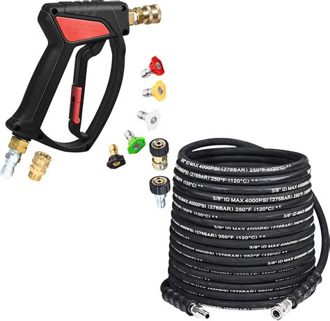 Amazon TOOLCY Pressure Washer Short Gun And Hose Kit 4500 PSI