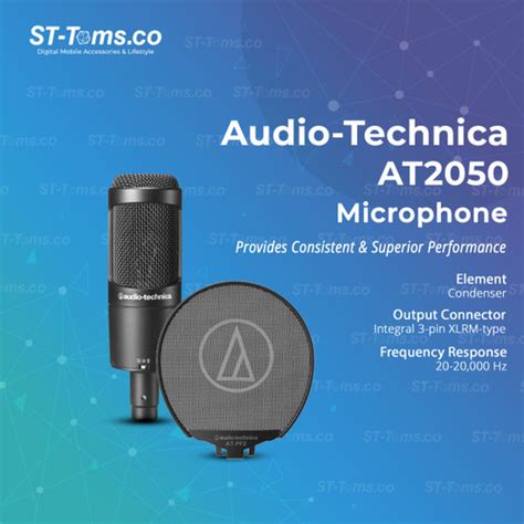 Promo Audio Technica AT2050 / AT 2050 Multi-Pattern Condenser ...