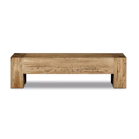 Abaso Accent Bench Rustic Wormwood Oak Four Hands