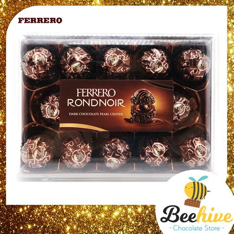 Ferrero Rondnoir Dark Chocolate Pearl Center T G