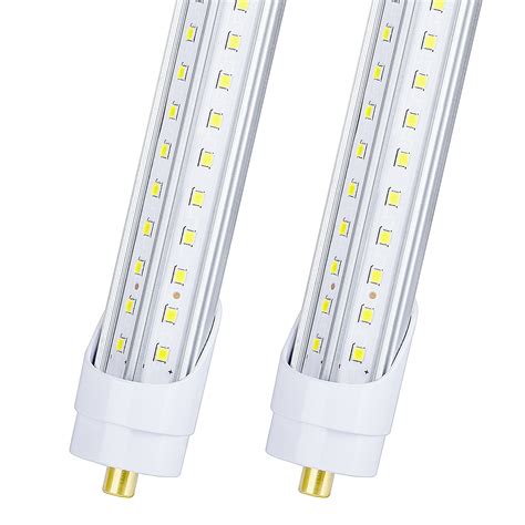 Gayusan 8ft Led Tube Lights 65w 9500lm 6500kt8 Fa8 Single Pin Led Bulbs65w Led Fluorescent