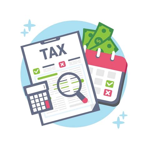 Premium Vector Tax Concept Illustration