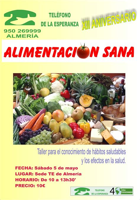 Tel Fono De La Esperanza Almer A Taller Alimentaci N Sana Y Saludable