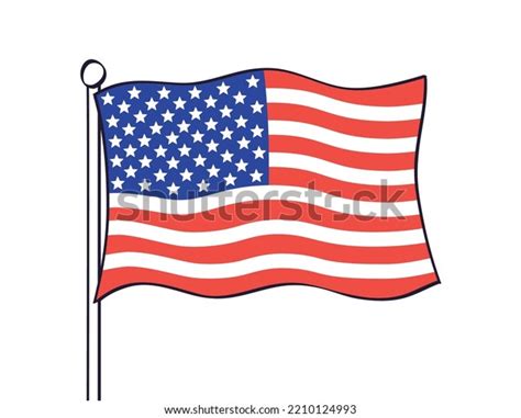 11,447 American Flag Isolated Cartoon Images, Stock Photos, 3D objects ...