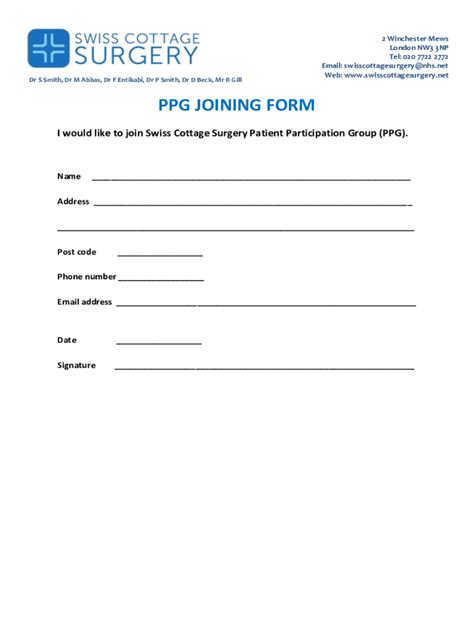 Fillable Online Ppg Joining Form Fax Email Print Pdffiller