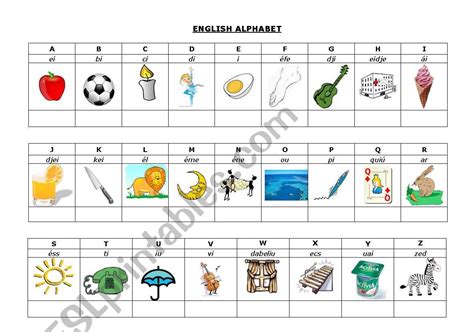 The English Alphabet Poster English Esl Worksheets For C73