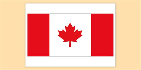 Canada Flag Display Poster Teacher Made Twinkl