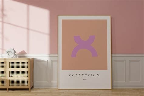 Scandi Pastel Poster Minimalistisches Poster Ausstellungsposter Poster