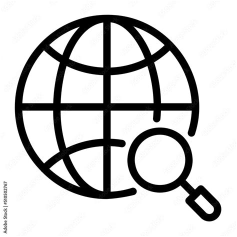 Sourcing Outline Icon Stock Vector Adobe Stock