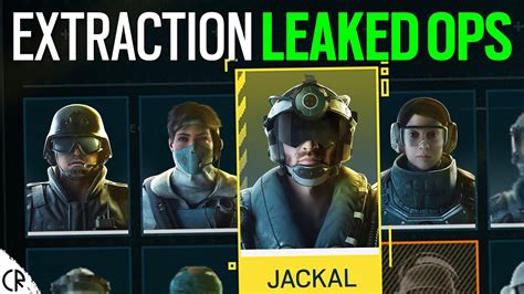 Upcoming Operators Tom Clancy S Rainbow Six Extraction Leaked Youtube