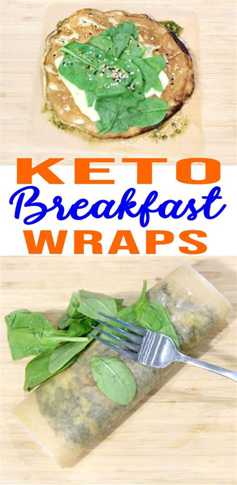 Keto Breakfast Recipe Low Carb Egg Spinach Coconut Wrap Gluten