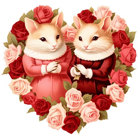 Mice Mouse Valentine Art Print Free Stock Photo Public Domain Pictures