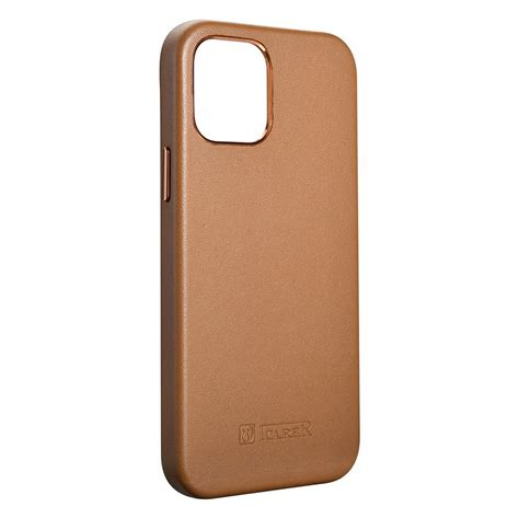 Etui etui skórzane iCarer Case Leather brązowe APPLE iPhone 12 Pro Max