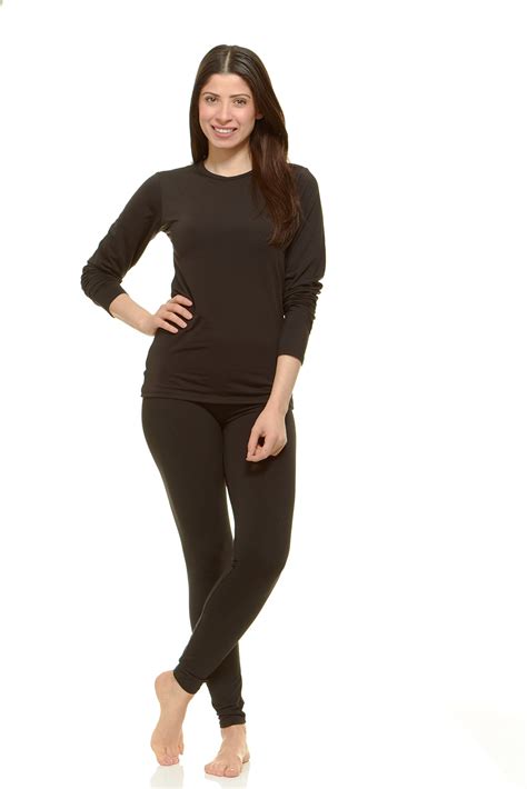 Thermajane Womens Ultra Soft Thermal Underwear Long Johns Set With Fleece Lined Women Product