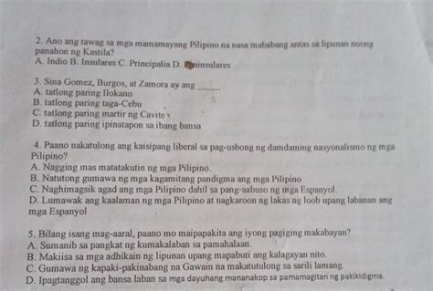 Panuto Basahin At Unawain Ang Bawat Pangungusap Lagyan Ng Tsek Ang