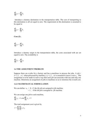 Transportation And Assignment Problem Pdf