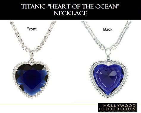 Blue Diamond Heart Necklace Titanic