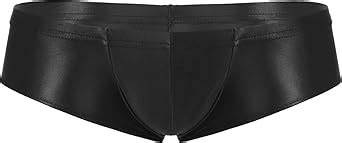 TiaoBug Men Cheeky Booty Bikini Boxers Bulge Pouch Thong Low Rise Swim Trunks Briefs Swimwear