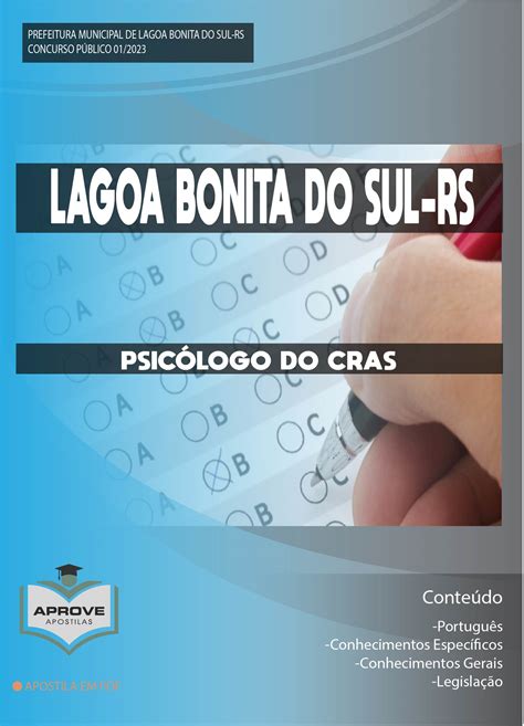 APOSTILA LAGOA BONITA DO SUL PSICÓLOGO DO CRAS Aprove Apostilas