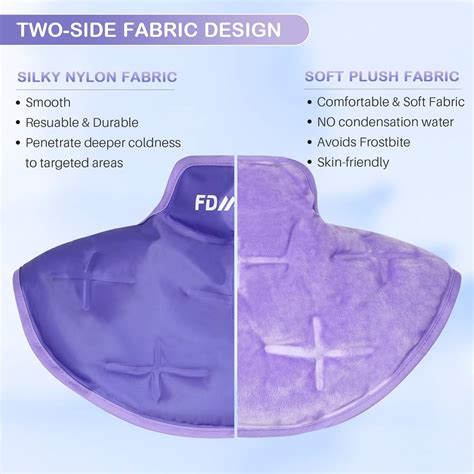 Buy Fdmgel Neck Shoulder Ice Pack For Injuries Reusableflexible Cold And Hot Compress Therapy
