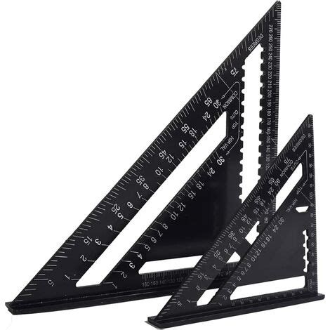 Multifunction Carpenter Square 18cm And 30cm Metal Aluminum Triangle