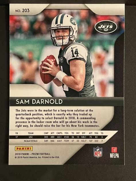 Panini Prizm Sam Darnold Recrue Rc New York Jets Vikings Eur