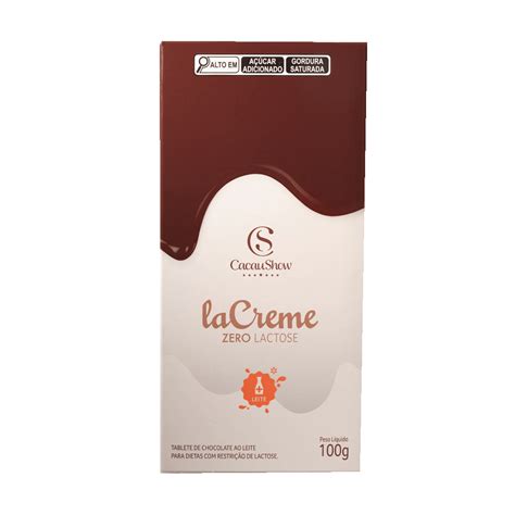 Tablete Lacreme Zero Lactose G Loja Cacau Show