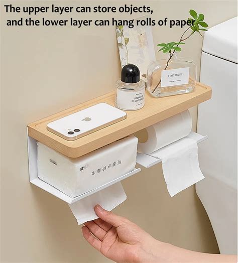 Porte Papier Toilette Bo Te Mouchoirs En Bois Pour Album Porte Papier