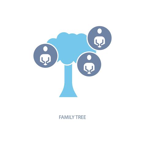 family tree concept line icon. Simple element illustration.family tree concept outline symbol ...