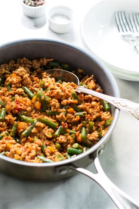 Ground Turkey Skillet With Green Beans Primavera Kitchen