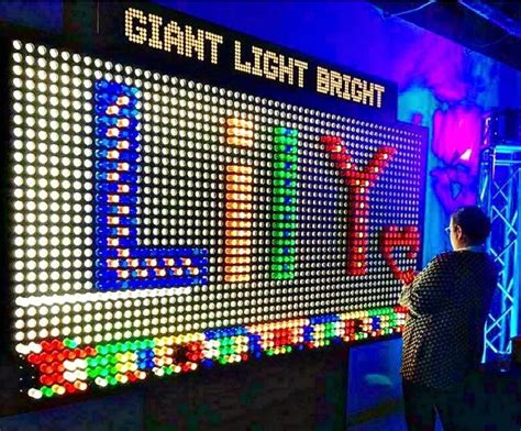 Giant Light Bright Lite Brite Light Up Peg Board 4x8 Jumbo Colorful