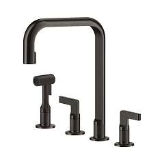 Gessi 58703 706 Inciso Robinet de cuisine avec douche métal noir