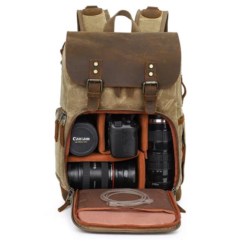 Vintage Leather Camera Backpack - Capture Life's Moments in Style ...