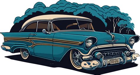 Old Car Cartoon With Ai Generative 30510755 Png