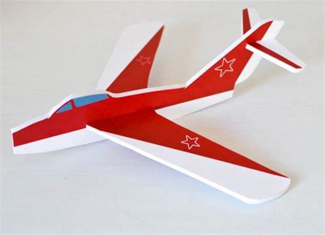 DIY Foam Glider Airplane with Printable Pattern & Design