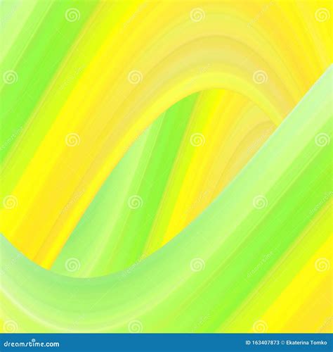 Green And Yellow Wave Background Paint Streams Vector Abstract