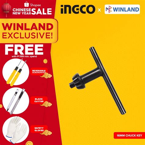 Ingco By Winland Ck Chuck Key For Mm Drill Chuck Shopee Philippines