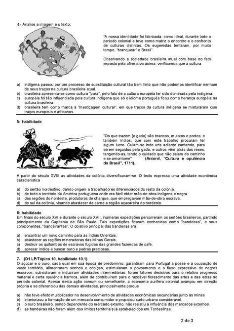 Atividades De HistÓria 8° Ano Avaliacoes Provas Testes Imprimir Xi