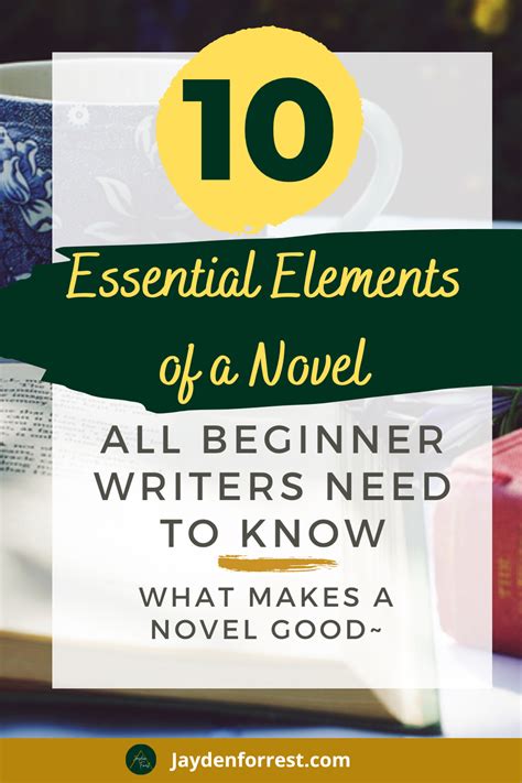 10 Essential Elements of a Novel: That all Beginner Writers Need to ... 