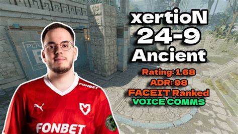 MOUZ XertioN 24 Kills W Jimpphat Siuhy Ancient FACEIT Ranked July