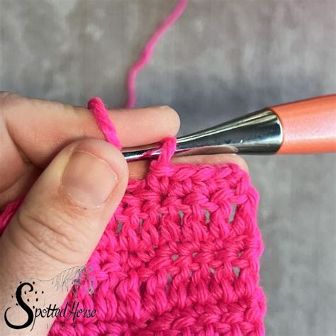 Jacobs Ladder Crochet Stitch Tutorial Spotted Horse Design Co