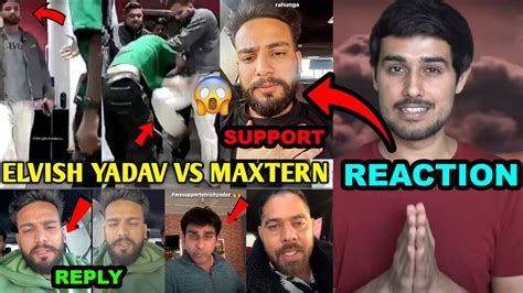 Elvish Yadav Reply After Fight Elvish Yadav Vs Maxtern Controversy