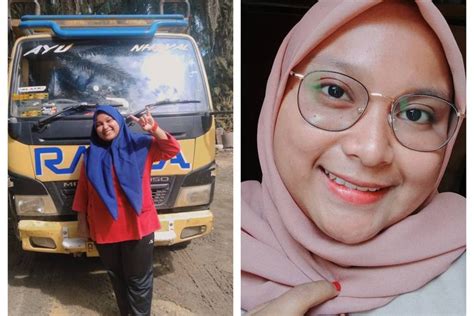 Viral Gadis Cantik Yang Jadi Sopir Truk Untuk Gantikan Ayahnya Yang