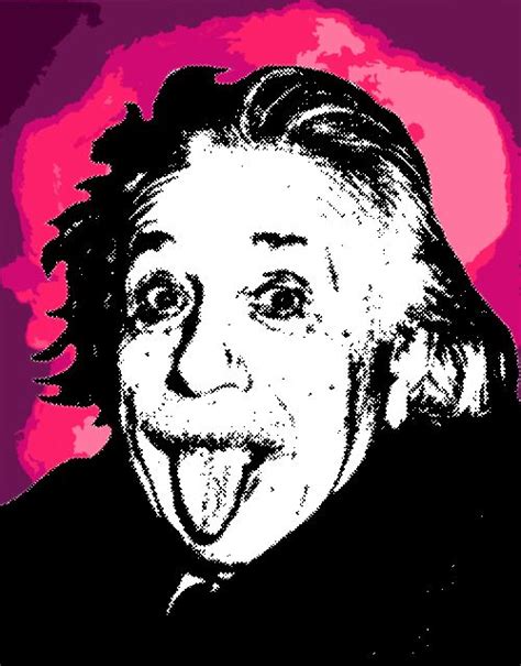 Albert Einstein Spray Paint On Cardboard Recycling Graffiti Pop Art