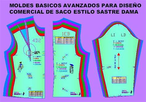 Patrones basicos avanzadosdigitales para diseñar ropa Moldes de Ropa