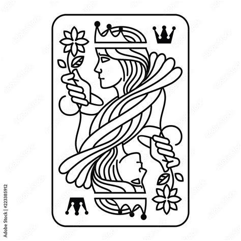 Queen Card Symbol Printable Cards